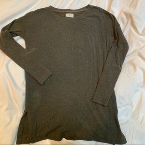 Lou & Grey Long Sleeved Green/Grey Sweatshirt Top